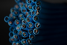 Blue Computer Cable Bundle