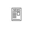 © robcartorres - vector icon with newspaper shape formed with simple shapes