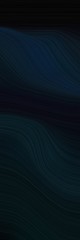 Poster - surreal banner with black and very dark blue colors