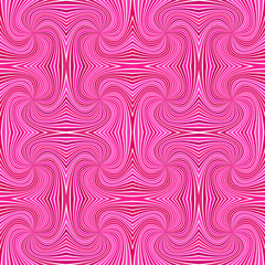 Poster - Pink seamless psychedelic geometrcial spiral stripe pattern background - vector curved ray graphic design
