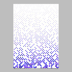 Fototapete - Blue abstract circle pattern brochure background - vector stationery template design
