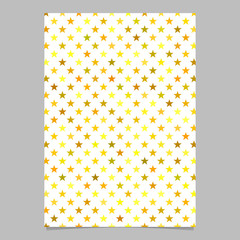 Fototapete - Star pattern brochure design - vector document background