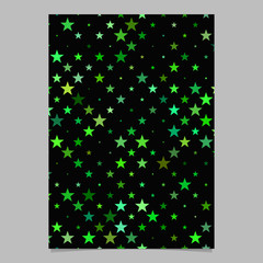 Fototapete - Pentagram pattern brochure template - vector stationery background