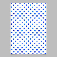 Fototapete - Abstract seamless pentagram star pattern page template background - vector graphic design