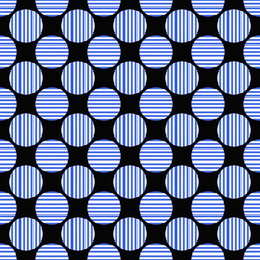 Poster - Seamless geometric circle pattern background - vector illustration