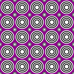 Poster - Seamless geometrical circle pattern background - vector illustration