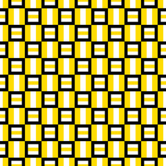 Poster - Seamless abstract square pattern background design - color vector graphic