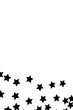 © Gosia - Black shiny stars on white background