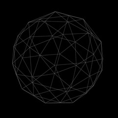 Wall Mural - render lines globe