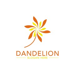 Wall Mural - Dandelion Logo Template Stock Vectors