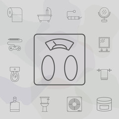 Poster - Scales icon. Web icons universal set for web and mobile