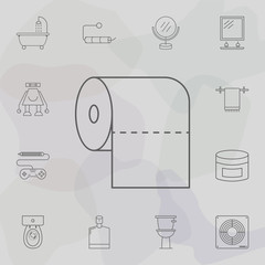 Fototapete - toilet paper icon. web icons universal set for web and mobile