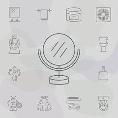 Poster - Magnifying mirror icon. Web icons universal set for web and mobile