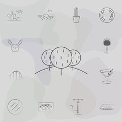 Poster - Landscape of the forest icon. Web icons universal set for web and mobile