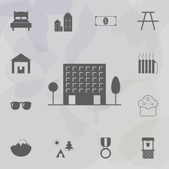 Poster - Building icon. Web icons universal set for web and mobile