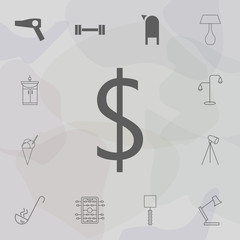 Poster - Dollar sign icon. Web icons universal set for web and mobile