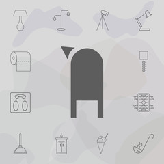 Poster - Mailbox icon. Web icons universal set for web and mobile