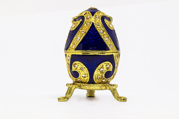 Russian souvenir, egg casket copy of Faberge