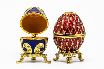 Wall Mural - Russian souvenir, egg casket copy of Faberge