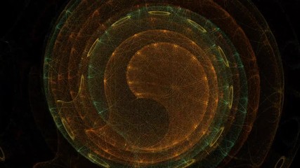 Wall Mural - evolving abstract nautilus concentric spiral fades to black