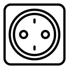 Poster - Room socket icon. Outline room socket vector icon for web design isolated on white background