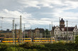 train station and city scape heilbronn