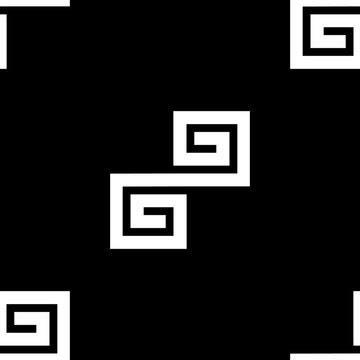 seamless pattern with white geometric forms
