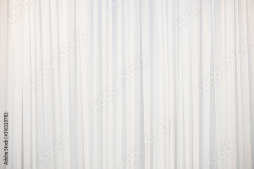 Cuadros en Lienzo The white curtain that dropped down as a straight line