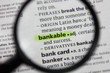 The word or phrase bankable in a dictionary.