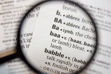 The Word Of Phrase - Baa - In A Dictionary.