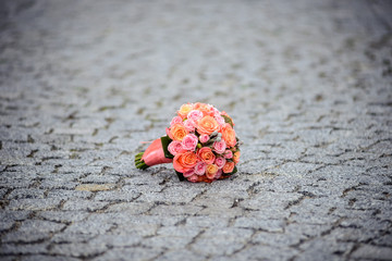 Wall Mural - Wedding bouquet. Bouquet of flowers.