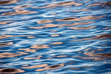 Wall Mural - Sunset reflection on the sea natural texture