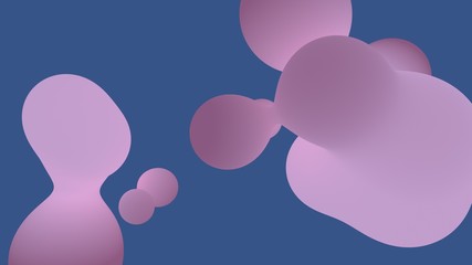 Poster - Abstract liquid shape colored lush lava and aqua menthe on whit backgrounds. Fluid design. Isolated gradient waves . New Abstraction grade From Composition. 3d rendering