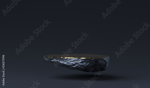 Fotomural Stone podium for product display