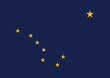 Vector of nice Alaska state flag.