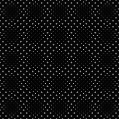 Poster - Seamless geometrical black white circle pattern background - abstract vector illustration from dots and circles
