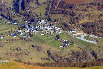 Canvas Print - Village de Gazost en Hautes-Pyrénées