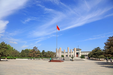 Li dazhao memorial building scenery, leting county, hebei province, China.