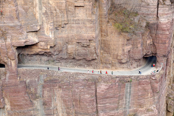 Guoliang hang wall highway, Hui county, Henan province, China