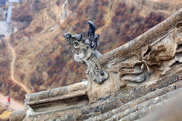 Wall Mural - Roof tiles of Chinese ancient buildings