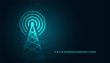 mobile telecommunication digital tower background design
