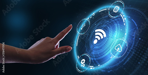 Cuadros en Lienzo Business, Technology, Internet and network concept