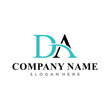 initial letter logo DA or AD, logo template designs