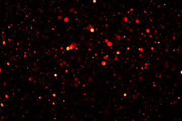 Poster - Beautiful bokeh on a black background