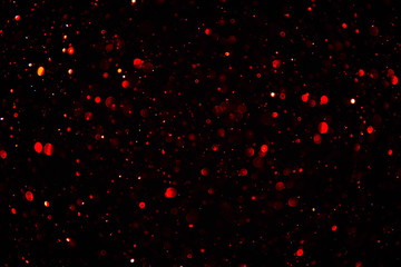 Poster - Beautiful bokeh on a black background