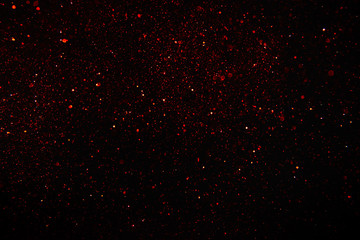 Poster - Beautiful bokeh on a black background