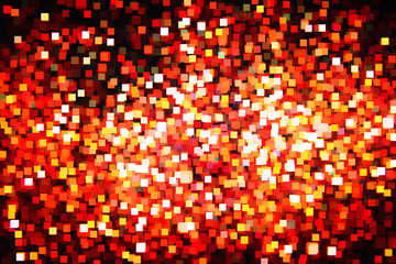 Poster - Beautiful bokeh on a black background