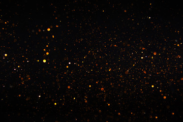 Poster - Beautiful bokeh on a black background