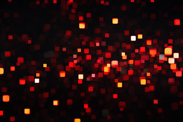 Poster - Beautiful bokeh on a black background