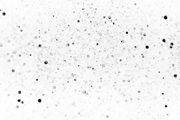 Poster - Black gray bokeh on white background